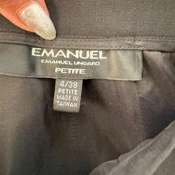 Designer Column Skirt Deep Black PETITE - Picture 7 of 8